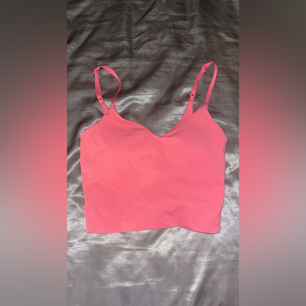 Pink Strappy Crop Top